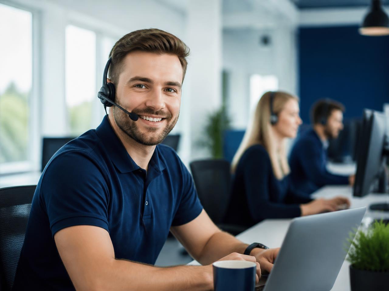 Support advisor helping a repair business by phone and email